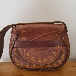 Vintage Brown Leather ShouldBag